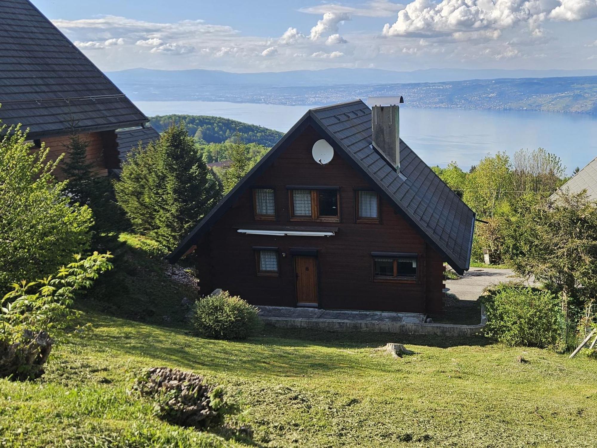 Chalet Les Alpages Vue Panoramique Sur Le Lac Leman Толлон Экстерьер фото